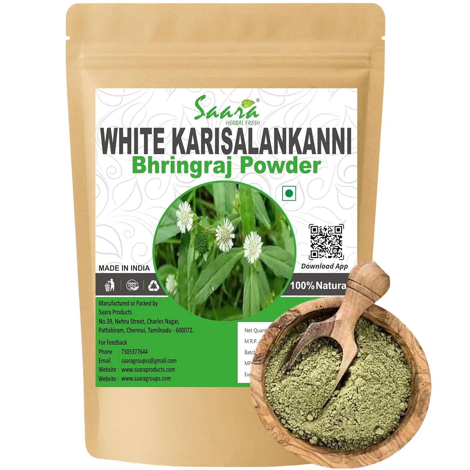 White Karisalankanni Powder, 100g